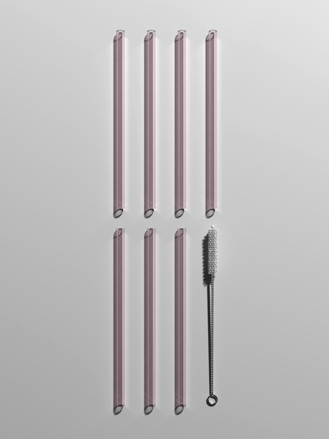 Straws & Cleaning Stick Set, pink