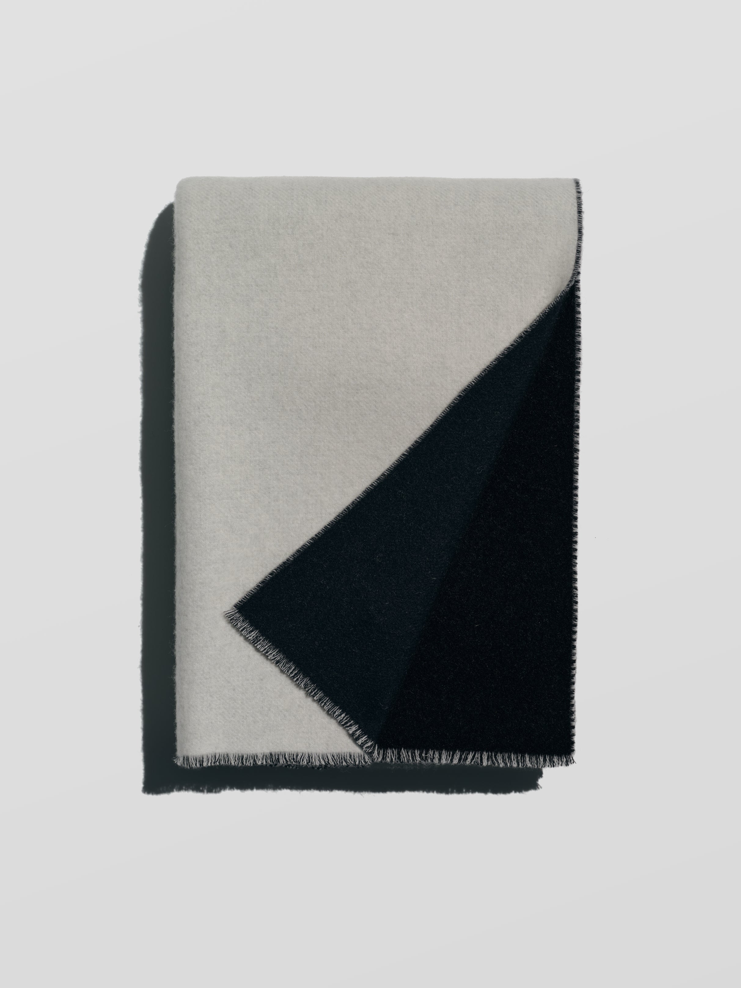 Blanket, offwhite/black