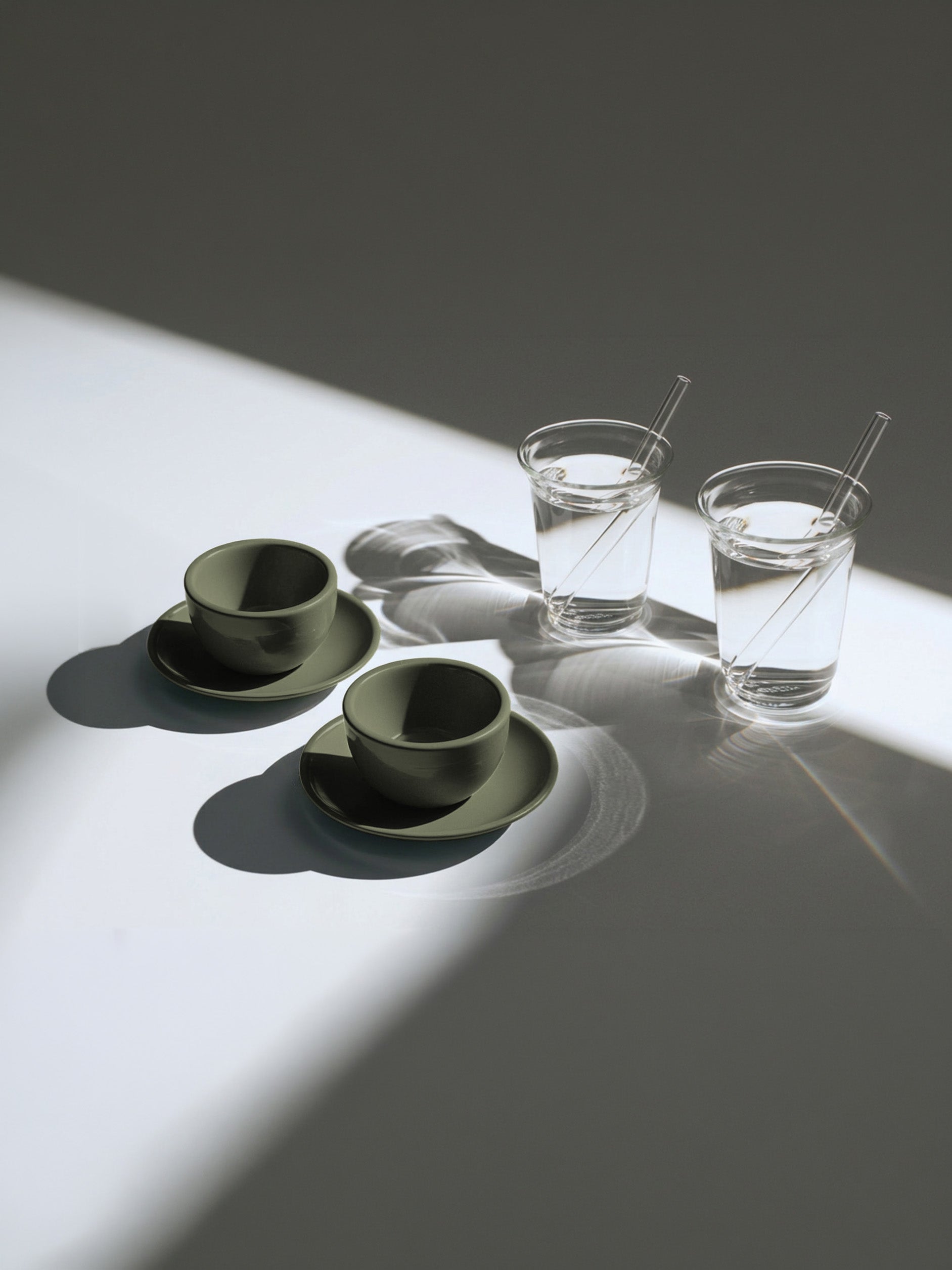 Mini Cold Cups, set of 2 + Espresso, forestis green, set of 2