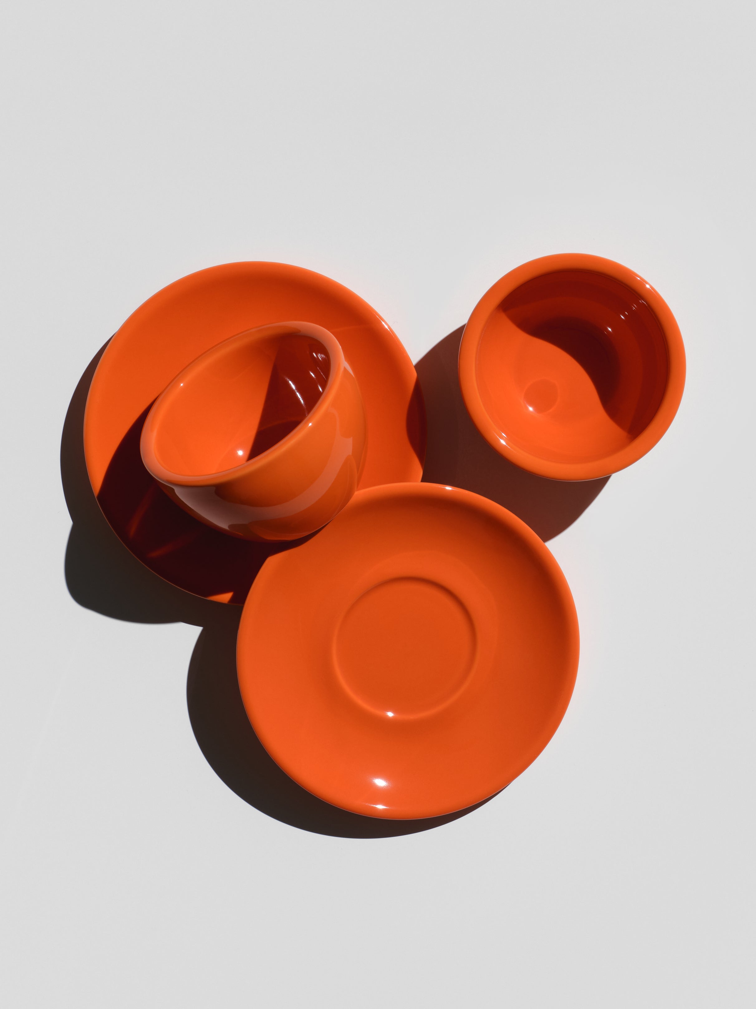 Cappuccino, orange, set of 2