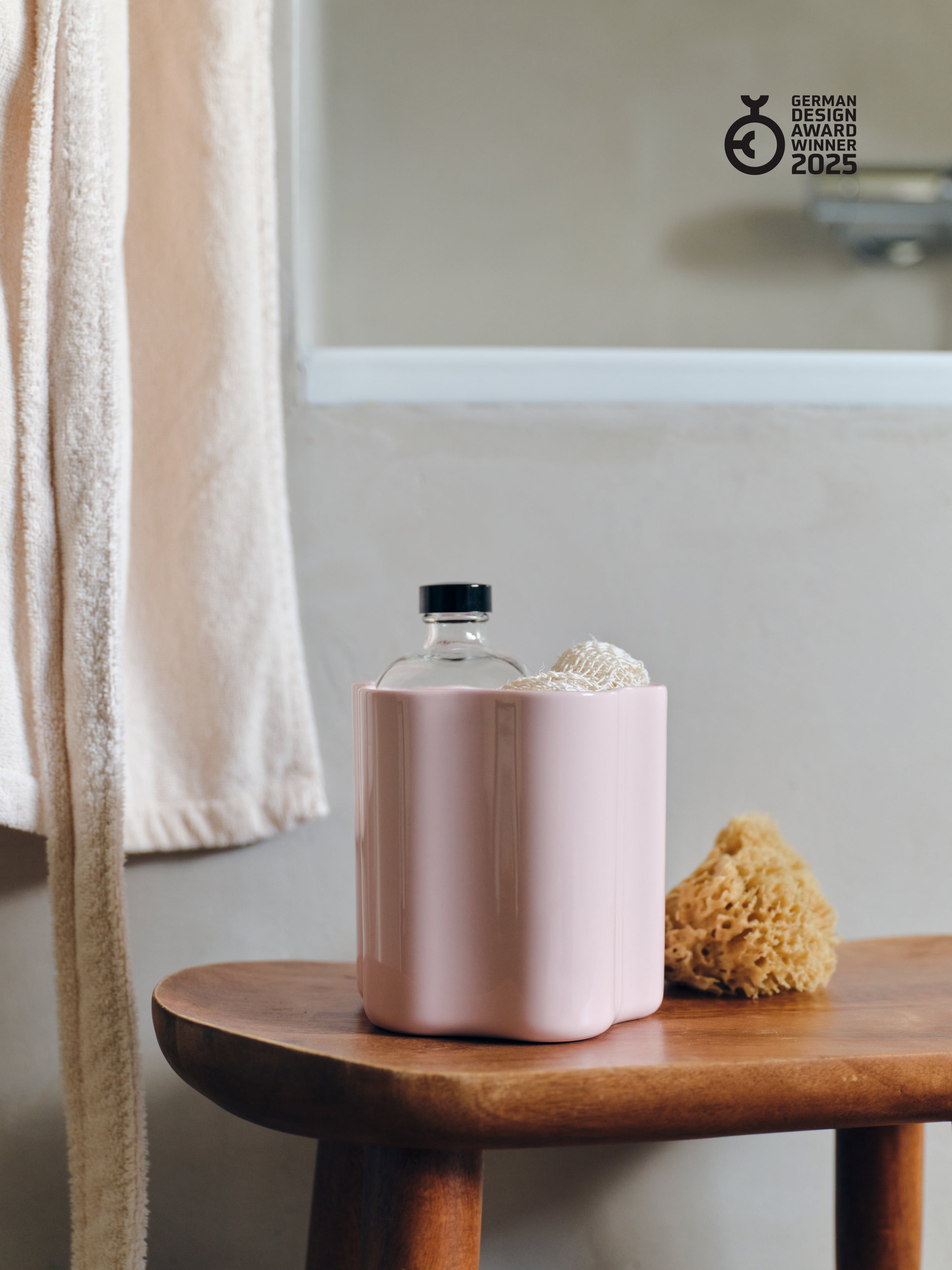 Cloud Jar Set (2 sizes), small + medium, milky pink