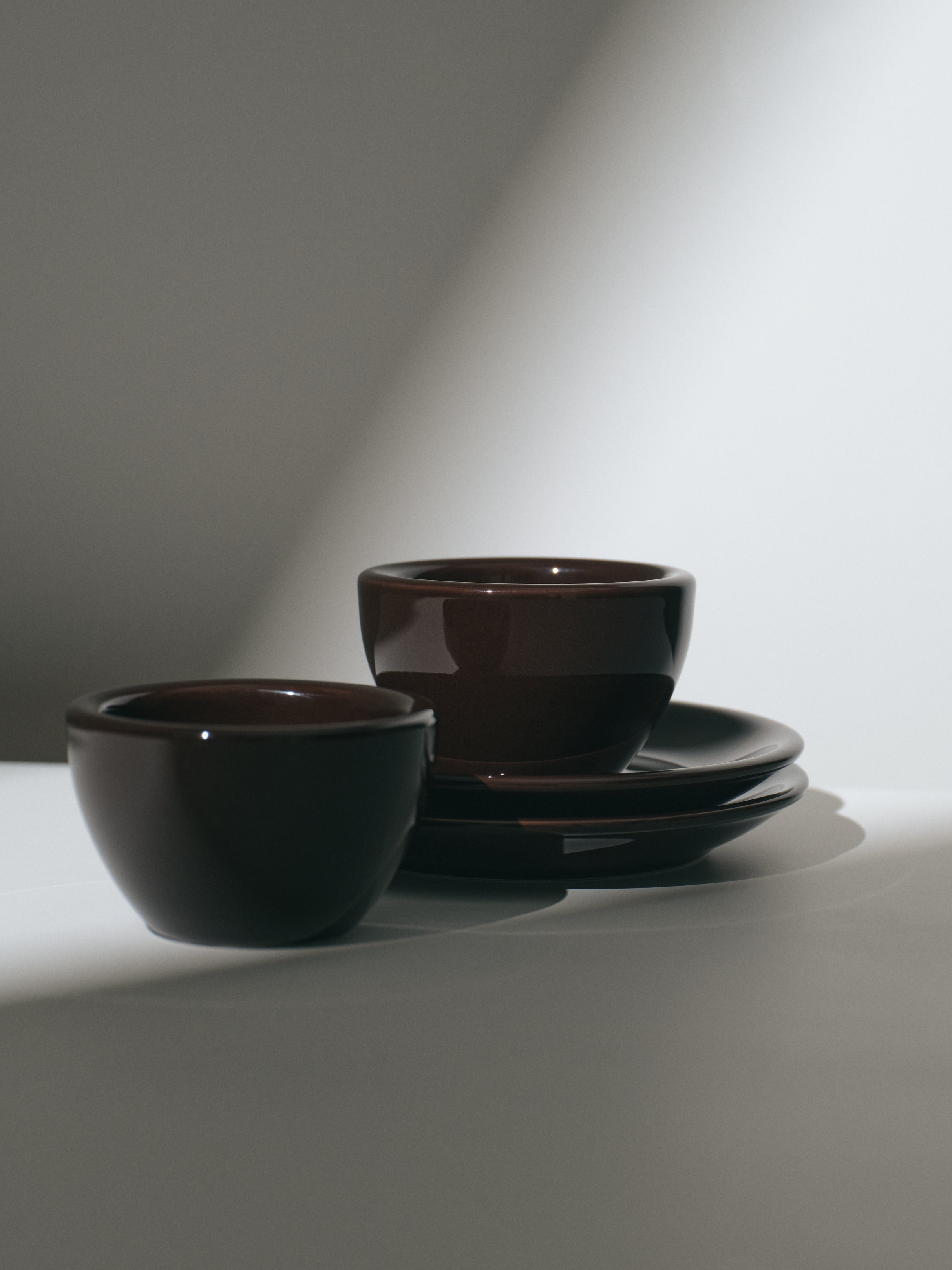 Espresso, raw cacao, set of 2