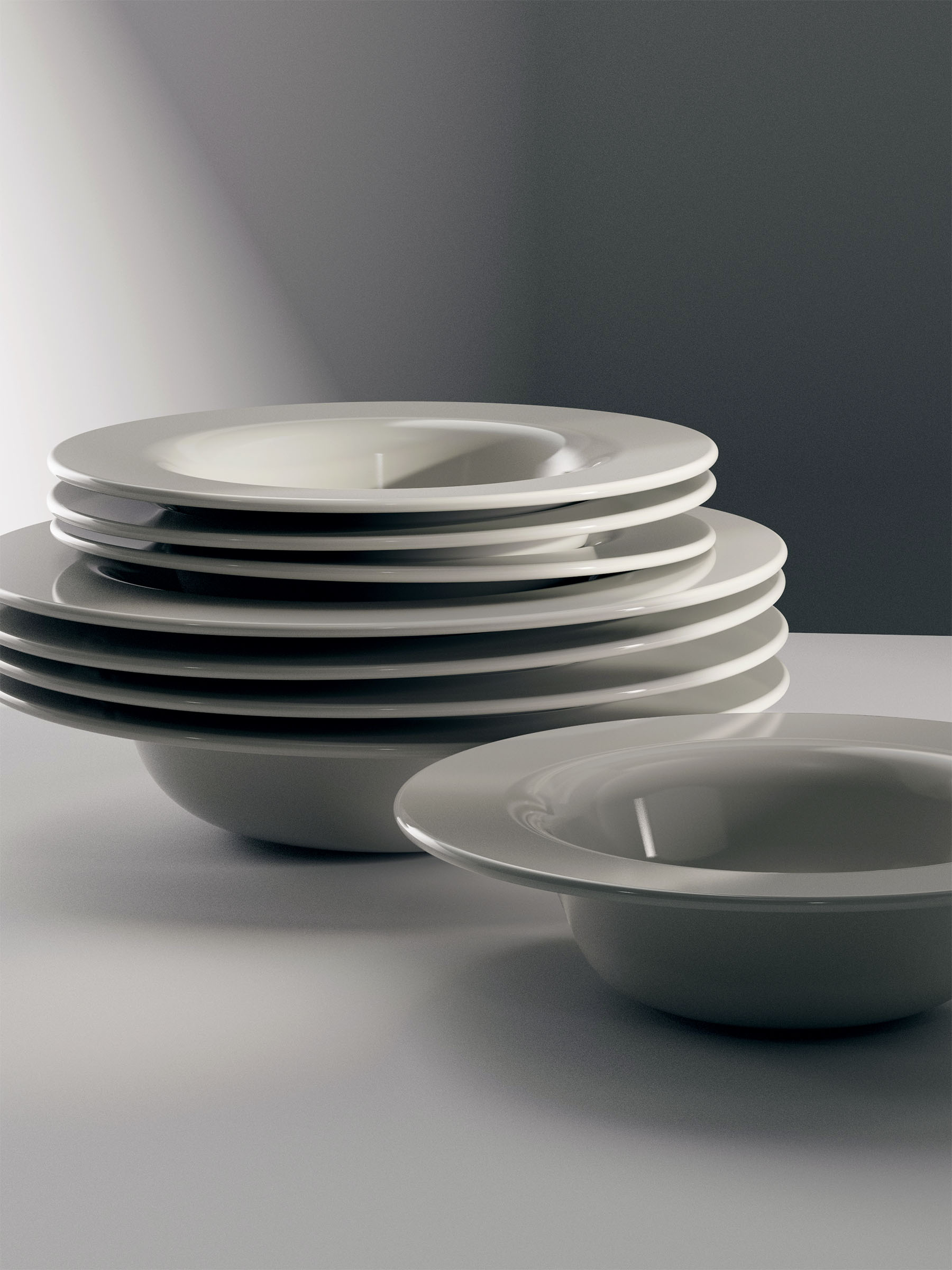 Deep Plate Set, 8 pieces