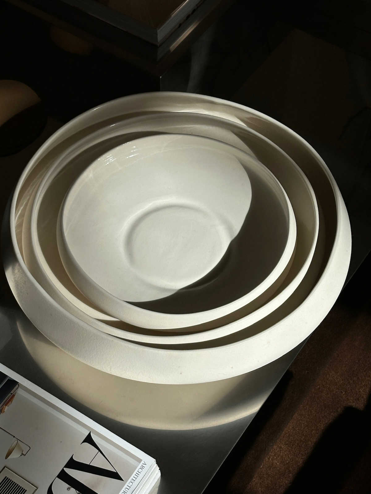 Centerpiece Set, offwhite, all 3 sizes