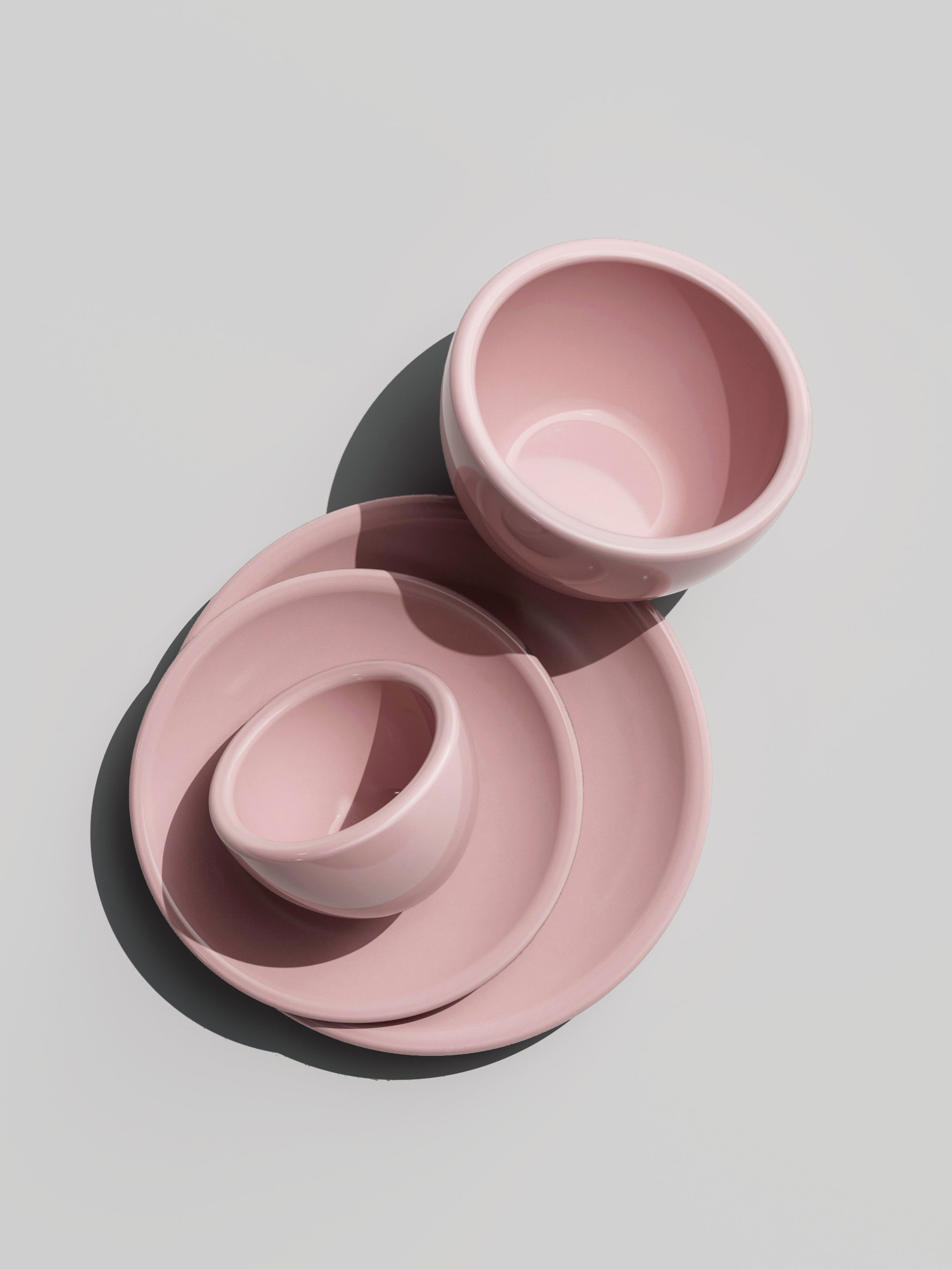 Cappuccino + Espresso, milky pink, 2x set of 2