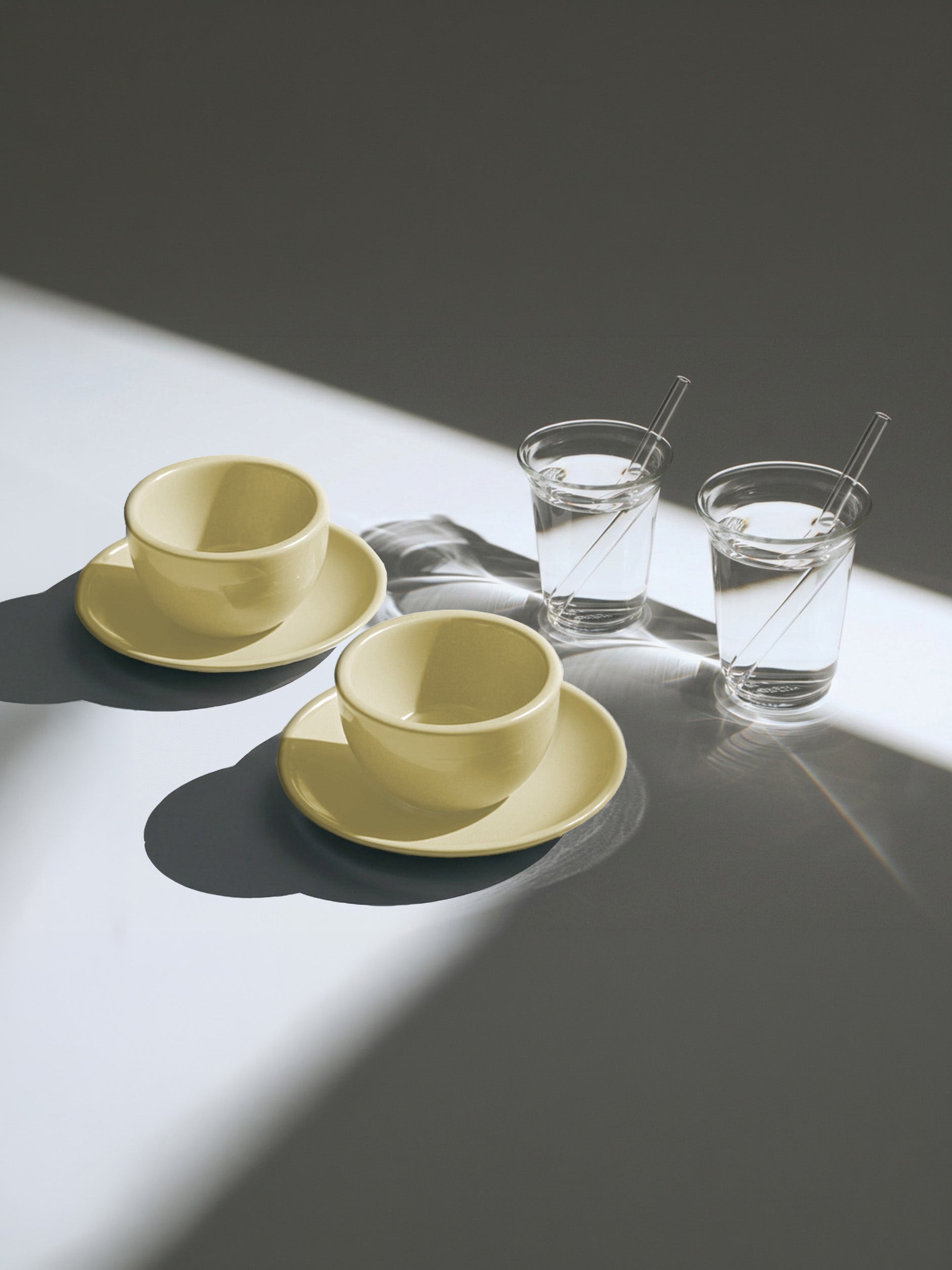 Mini Cold Cups, set of 2 + Cappuccino, butter, Set of 2