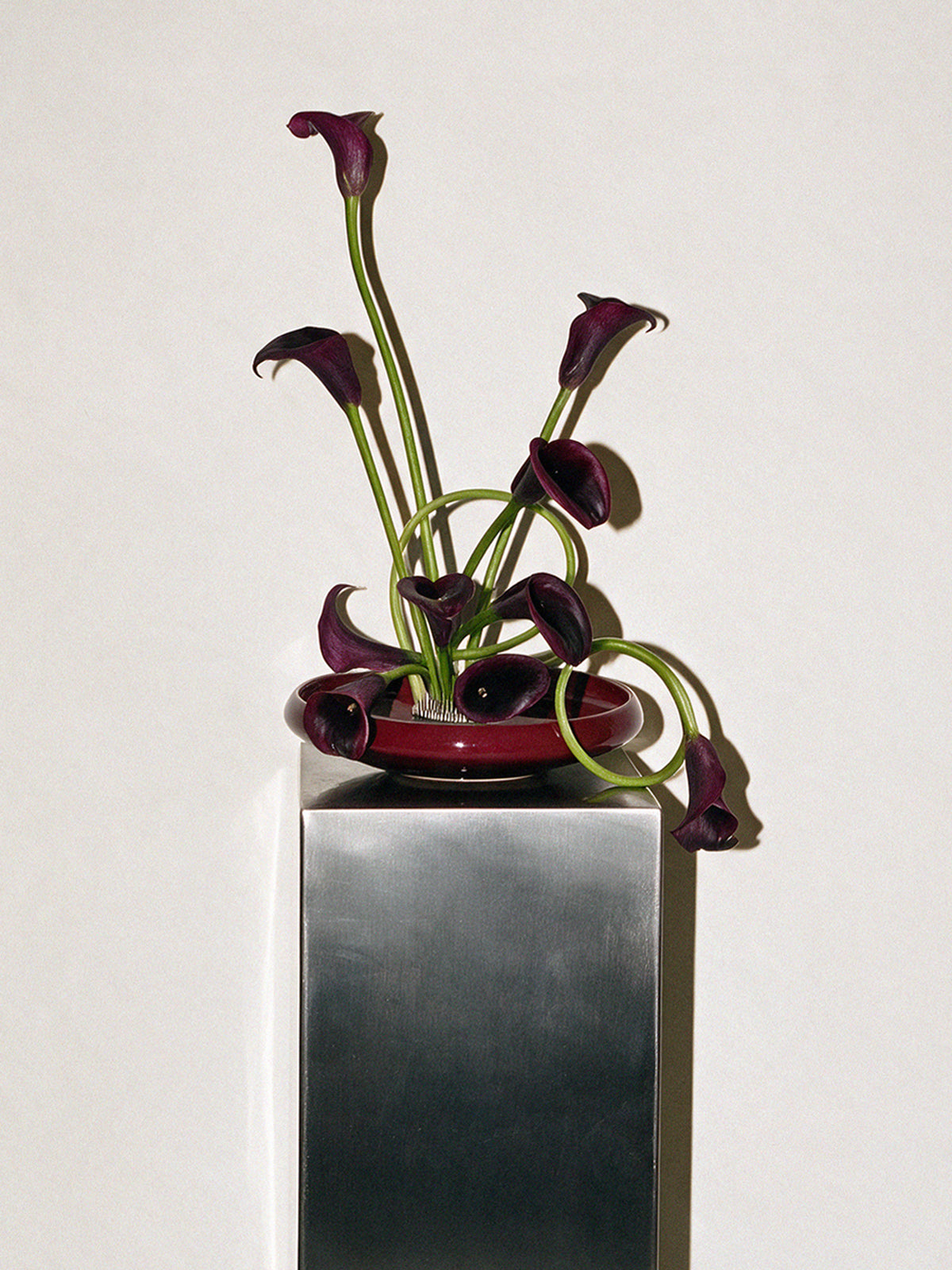 Centerpiece small, burgundy
