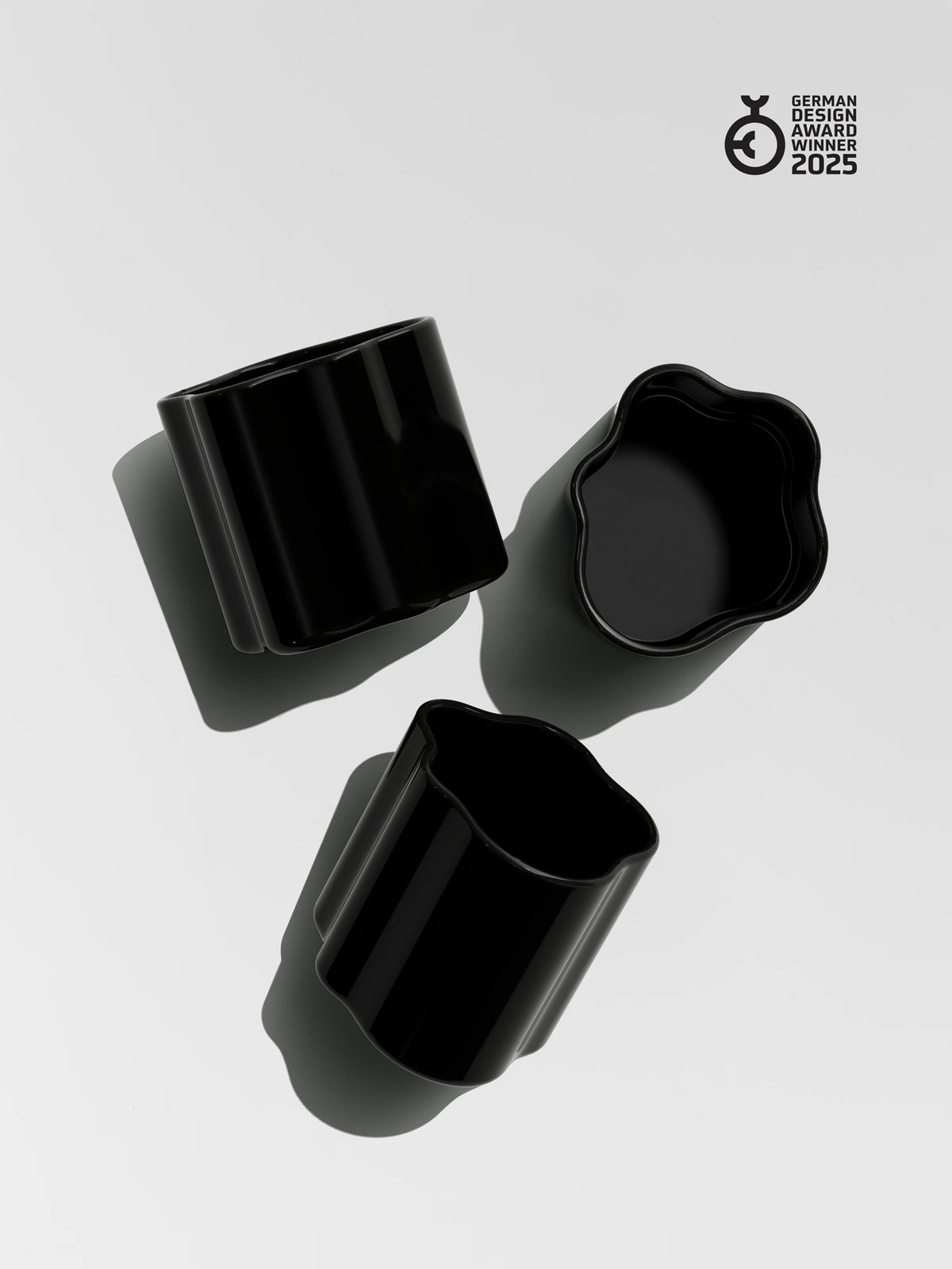 Cloud Jar small, black, set of 3