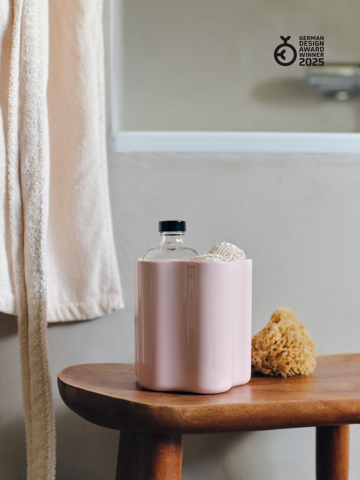 Cloud Jar medium, milky pink, set of 2