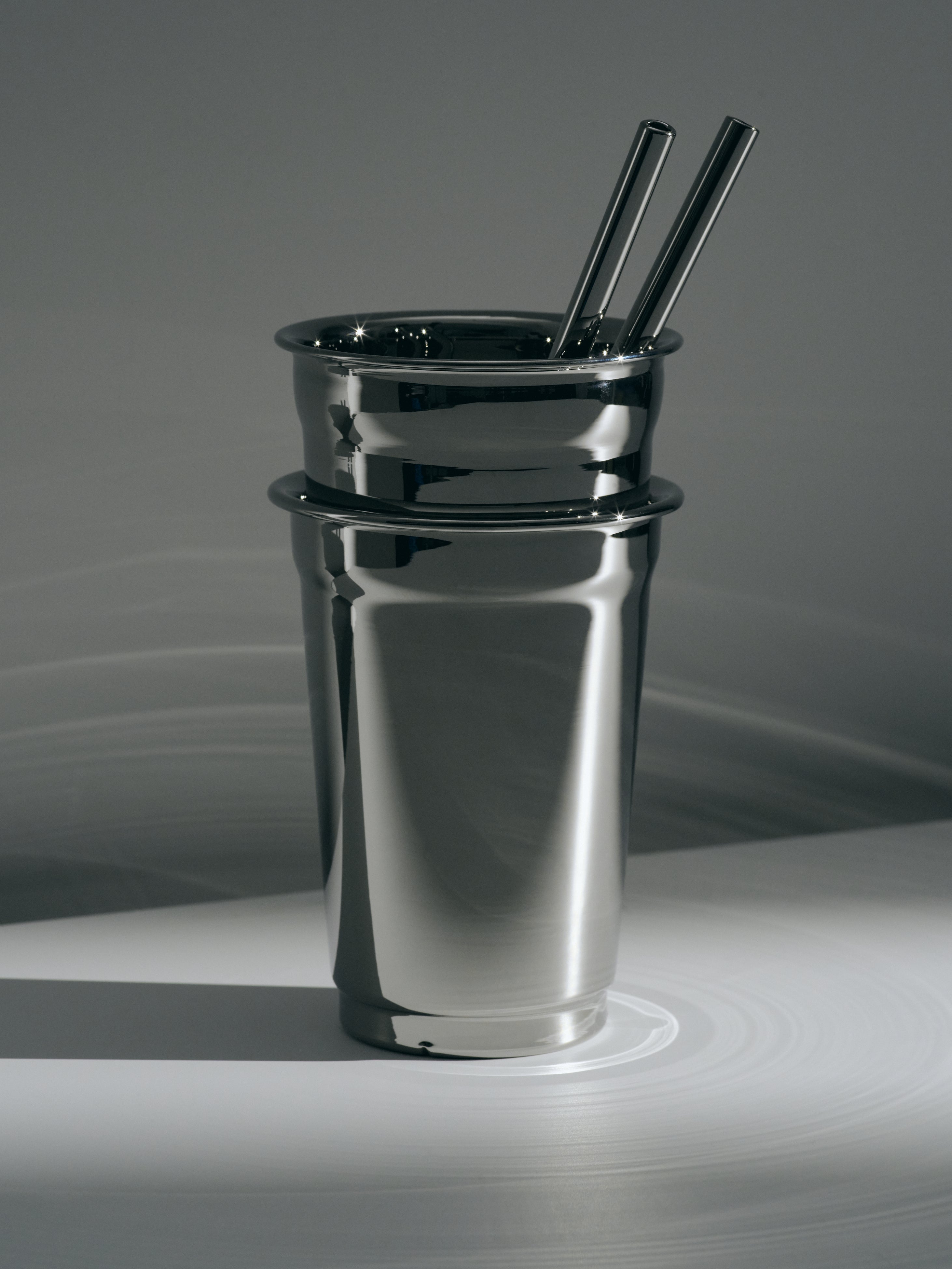 Cold Cups, chrome, set of 2