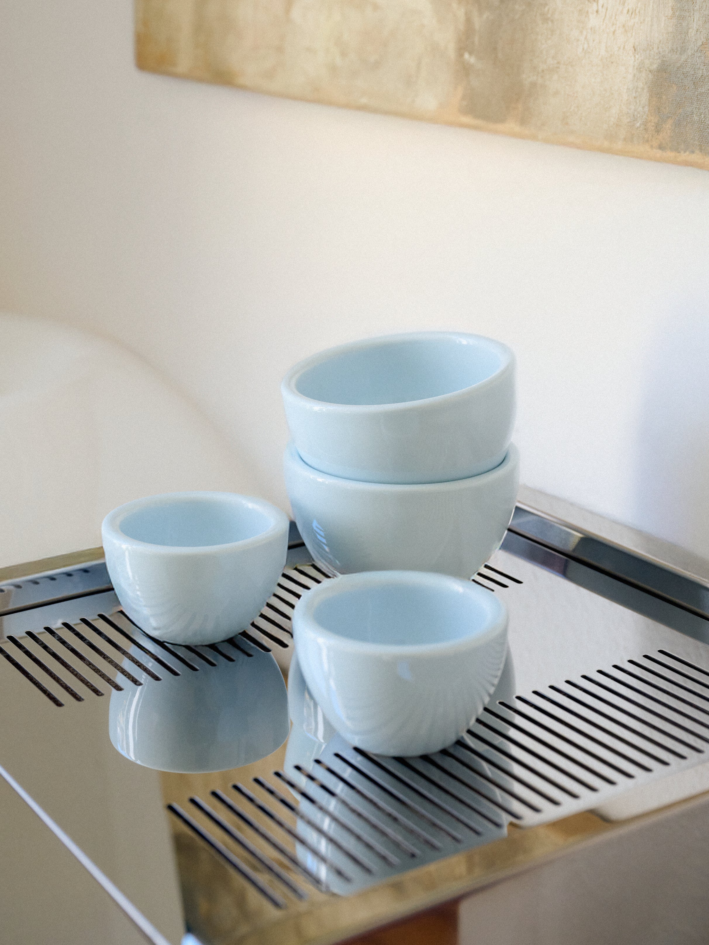 Cappuccino + Espresso, baby blue, 2x set of 2