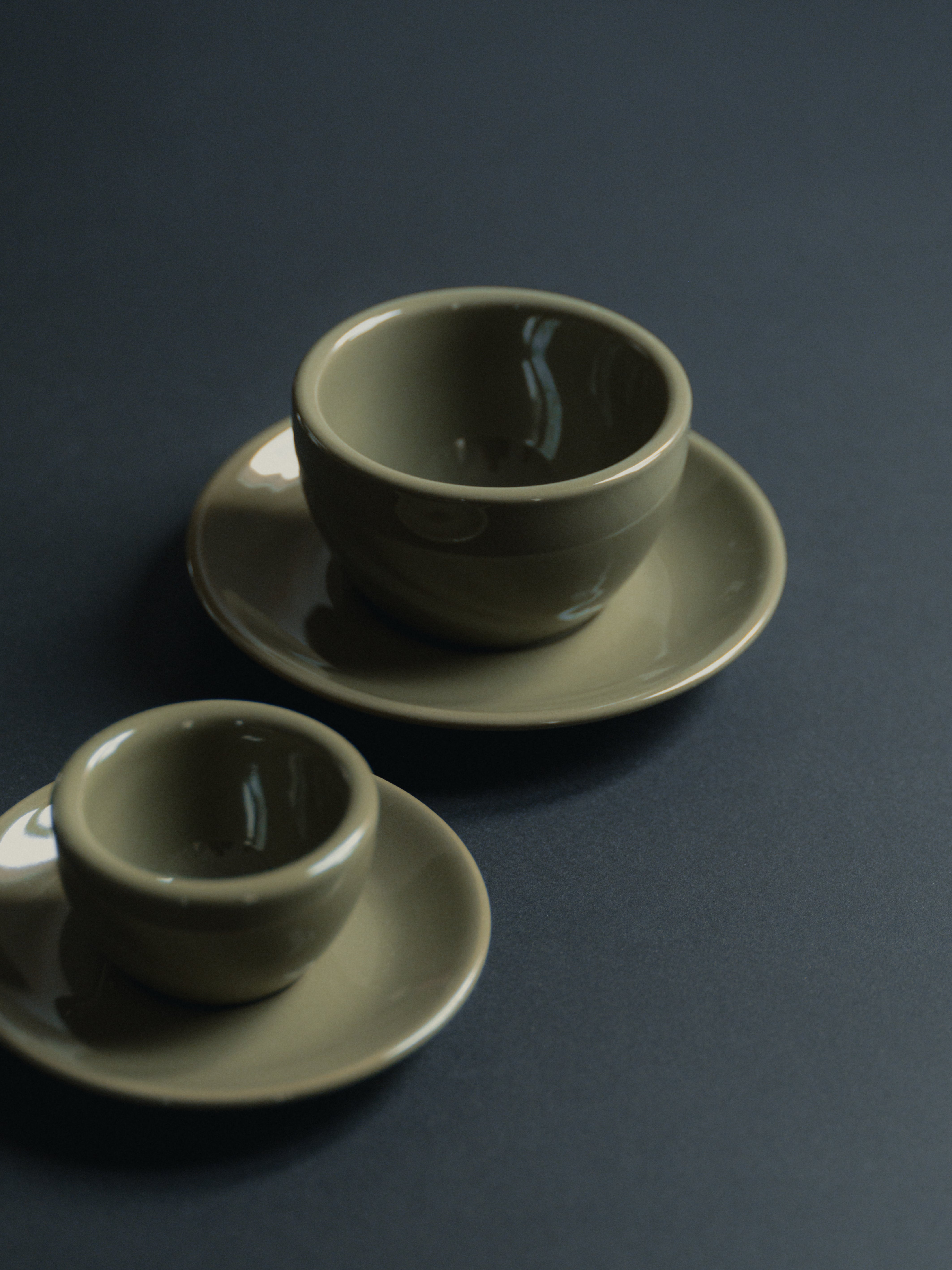 Cappuccino + Espresso, forestis green, 2x set of 2