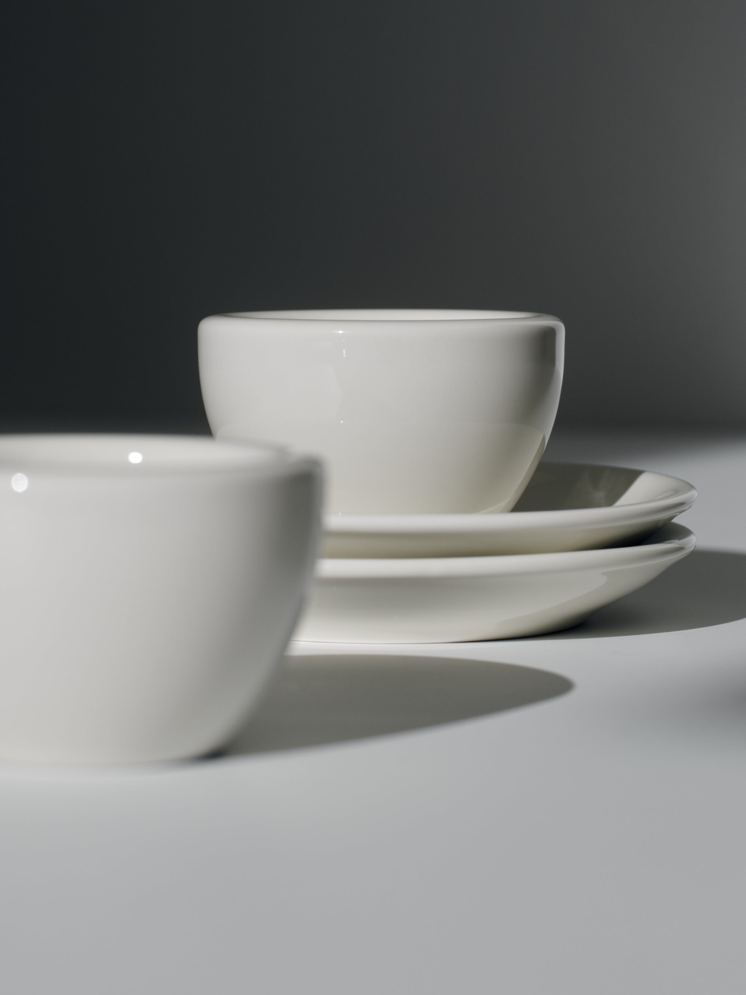 Cappuccino + Espresso, creamwhite, 2x set of 2