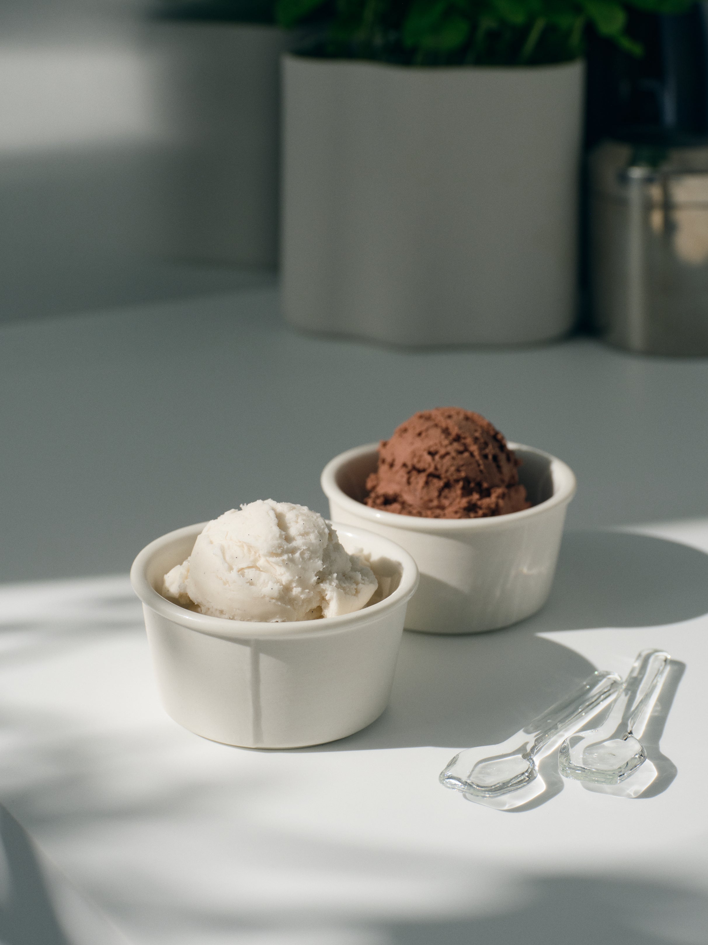 Gelato Cups & Spoons, 2x set of 2