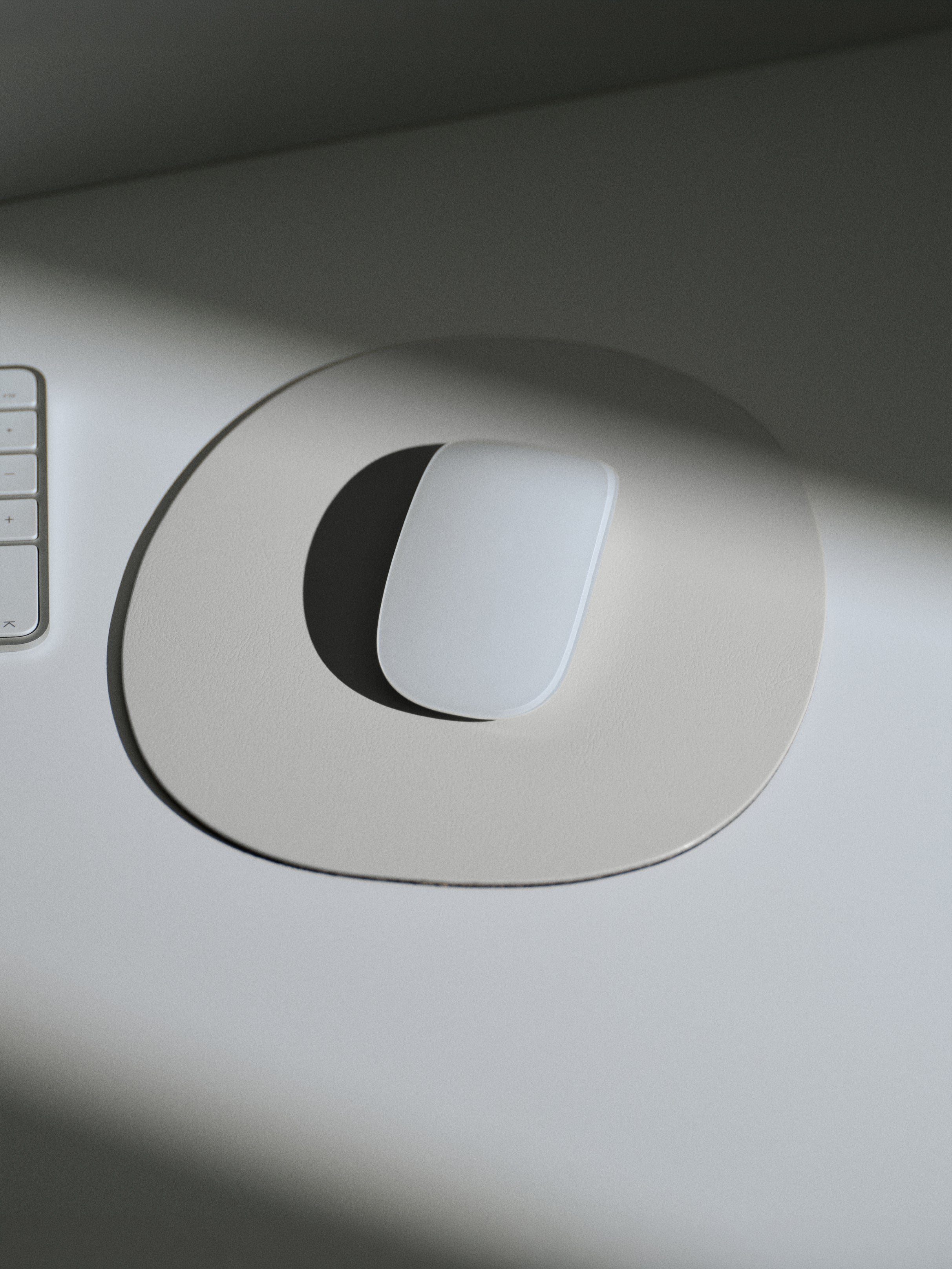 Mousepad, light grey
