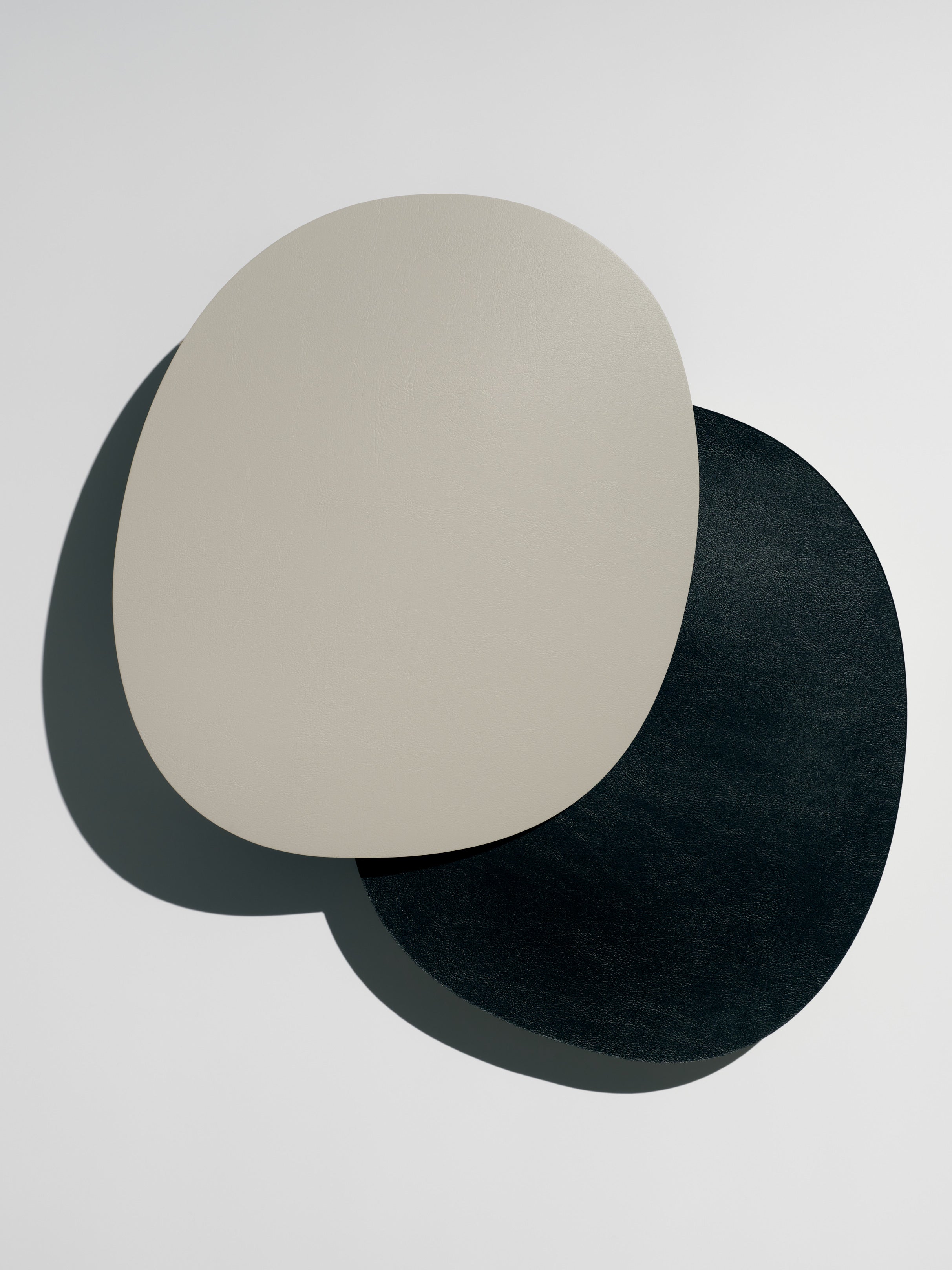 Placemats, greige/ black, set of 2