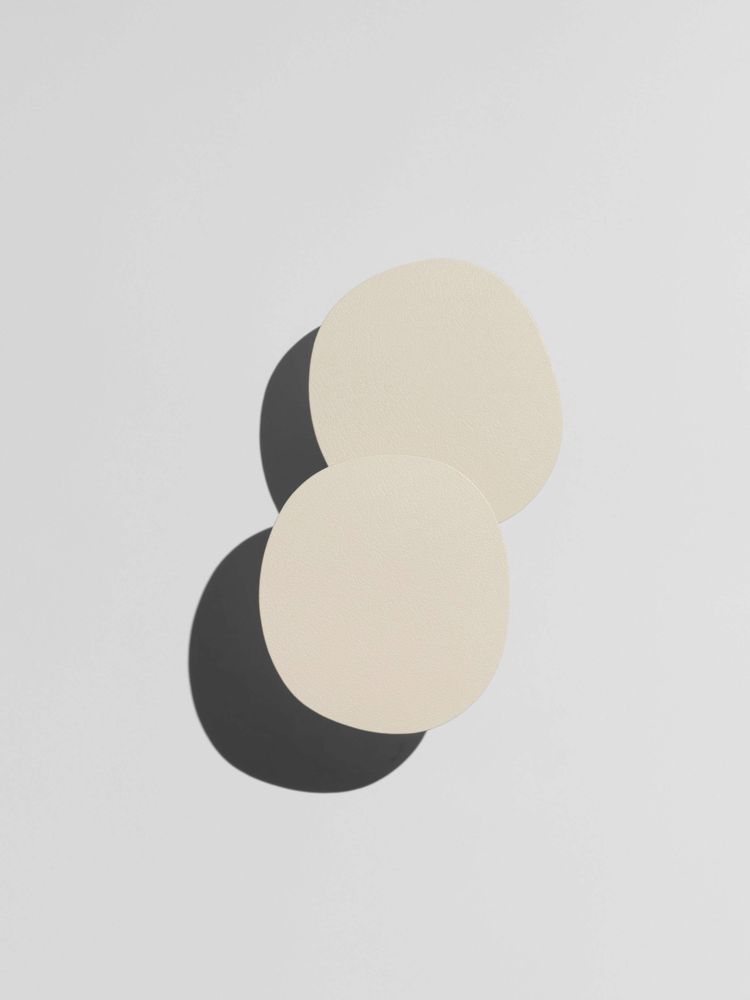 Glass Coasters, brown/ creamwhite, set of 2